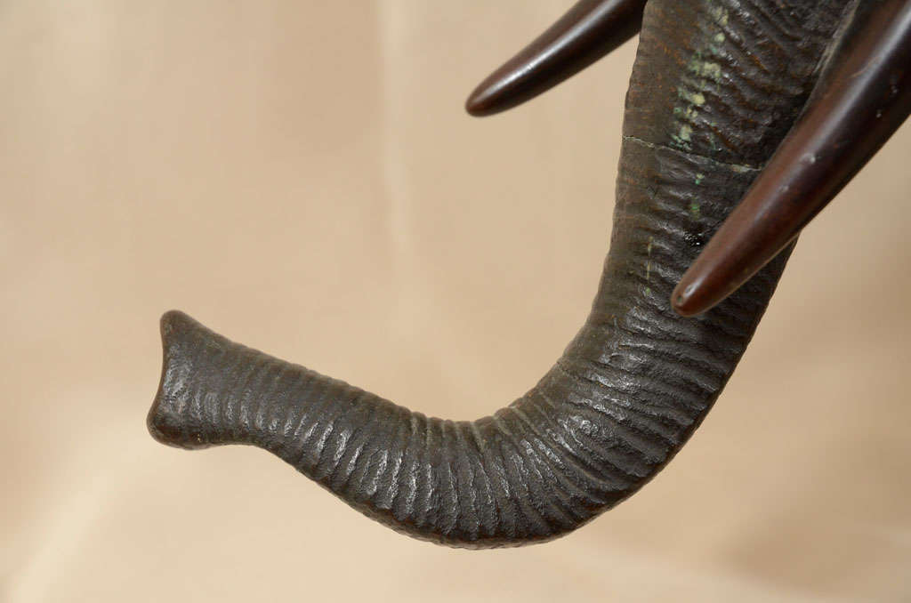 Extra Large Japanese Bronze Elephant Sculpture 3