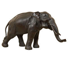 Extra Large Japanese Bronze Elephant Sculpture