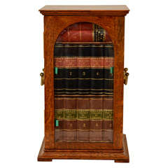Oak Wood Cigar Humidor in the form of a Library Cabinet