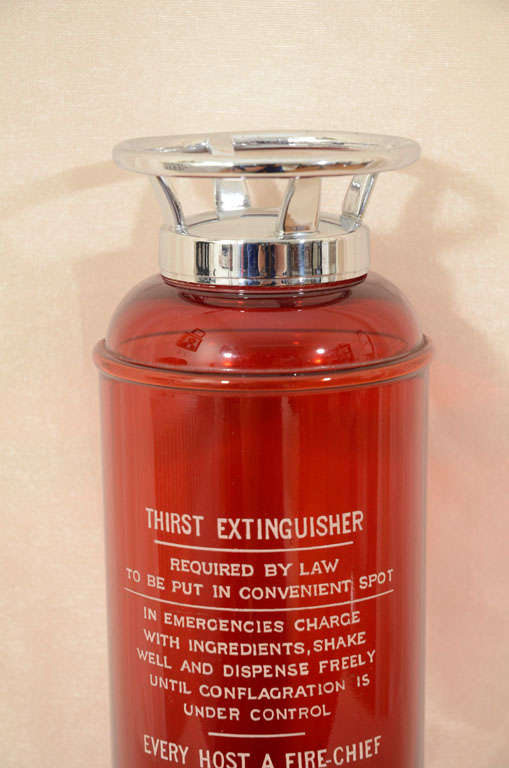 American Red Thirst Extinguisher Cocktail Shaker