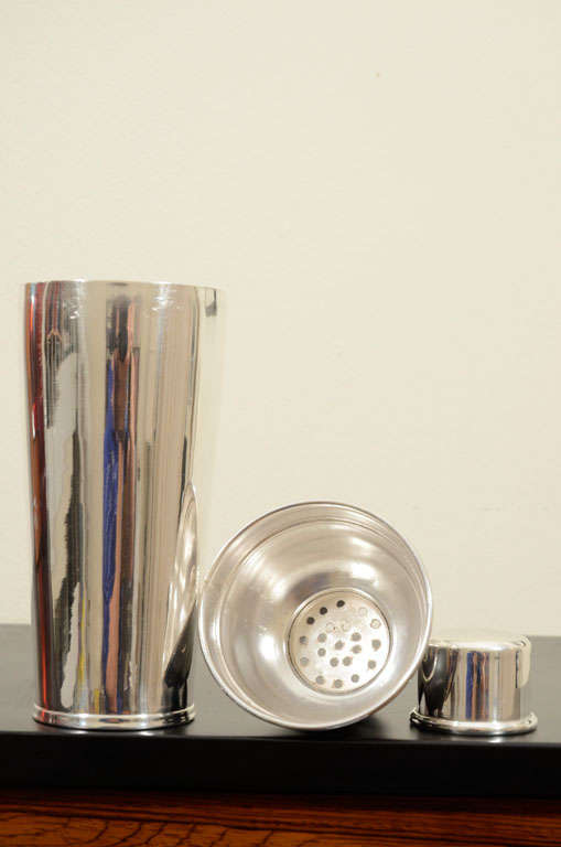 Mid-20th Century Cartier Sterling Silver Cocktail Shaker