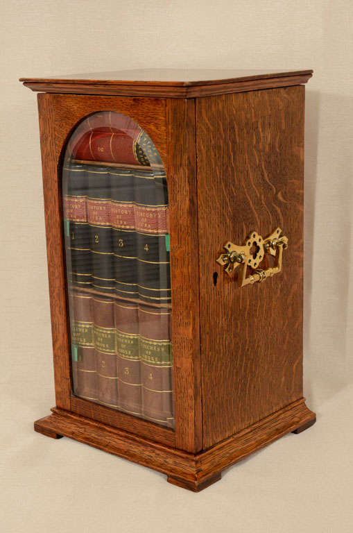 Oak Wood Cigar Humidor in the form of a Library at 1stdibs