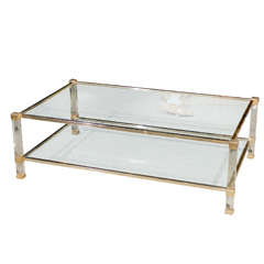 Pierre Vandel Paris Signed Coffee Table Pierre Vandel Paris Signed Coffee Table