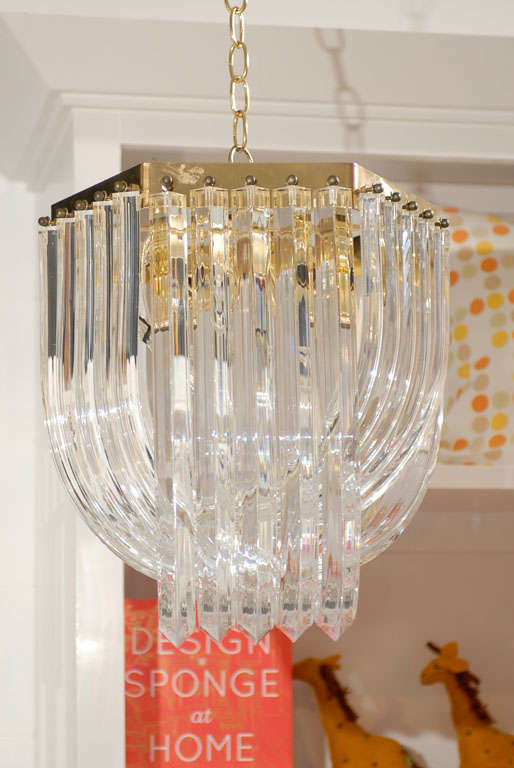 Lucite Hoop Chandelier 2