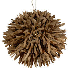 Driftwood Ball Chandelier