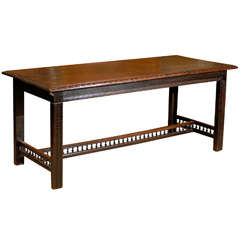 Antique French Library Table From Brittany