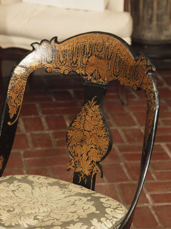 American Pr Of Early Papier Mache Chairs