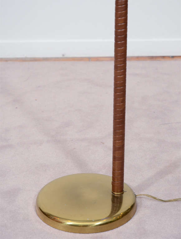 Brass Pair of Mid Century George Kovacs Floor Standing Reading Lamps