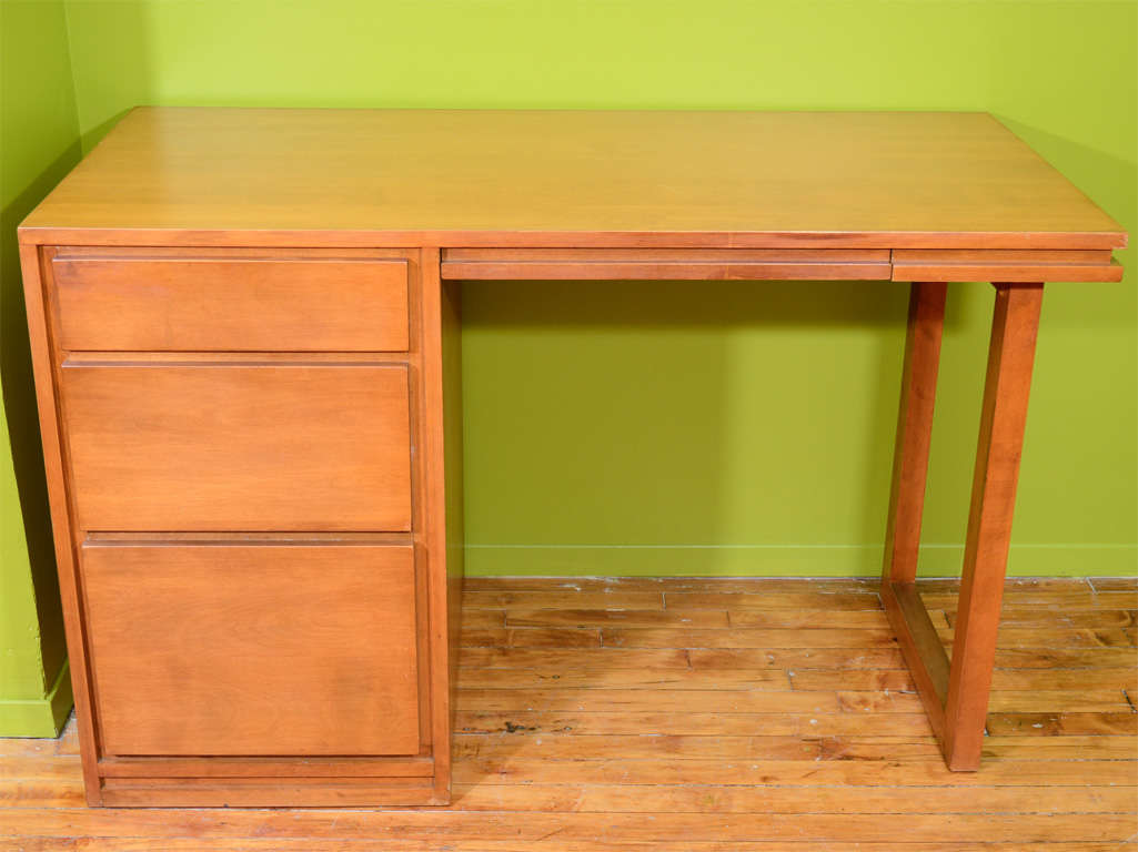 Mid Century Russel Wright For Conant Ball Desk And Chair At 1stdibs