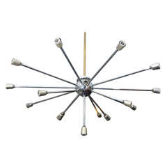 Mid Century Large Scale Chrome Sputnik Chandelier Mid Century Large Scale Chrome Sputnik Chandelier
