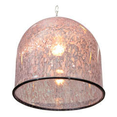 Mid Century Murano Bell Form Millefiore Chandelier