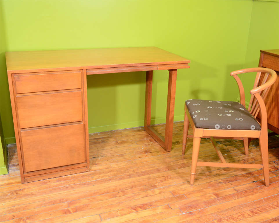 Mid Century Russel Wright for Conant Ball Desk and Chair at 1stDibs