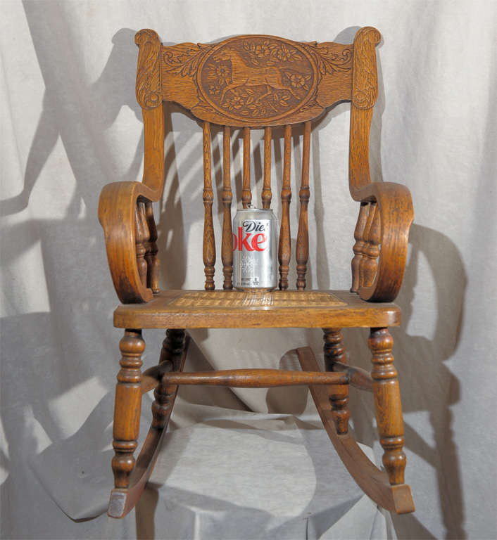 20th Century Child's Rocking Chair in Oak