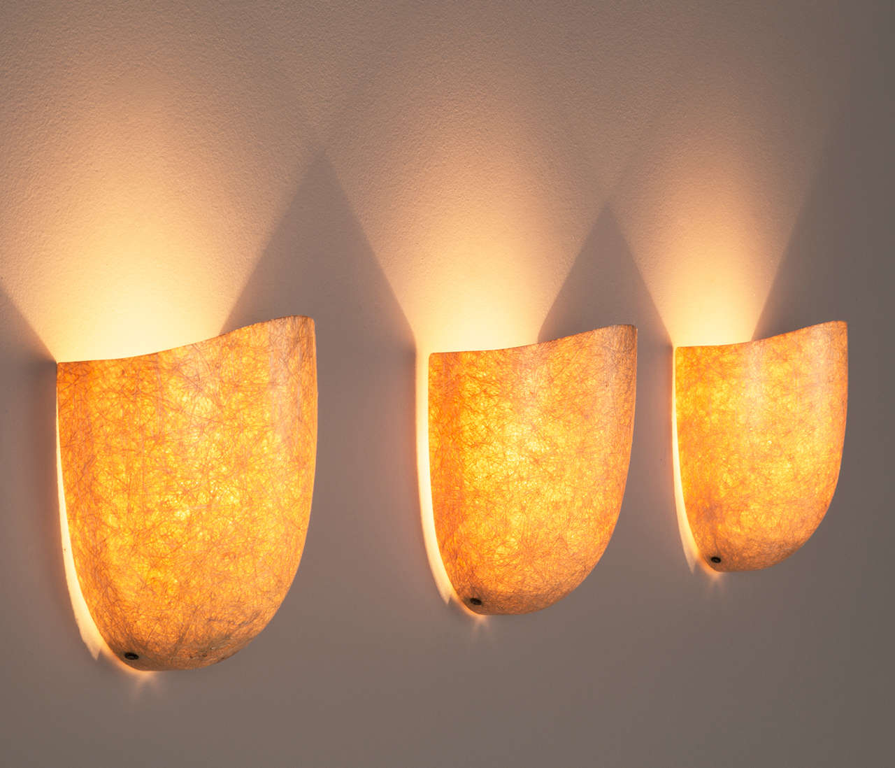 Set Of 10 Fibergl Wall Lights With Elegant Lighting For At Mid Century Modern Set Of 10 Fibergl Wall Lights With Elegant Lighting For