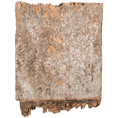 Andrianna Shamaris Ancient Hand-Carved Wood Panel from Toraja