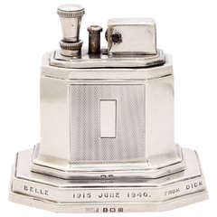 Sterling Silver Ronson Touch Tip Table Lighter
