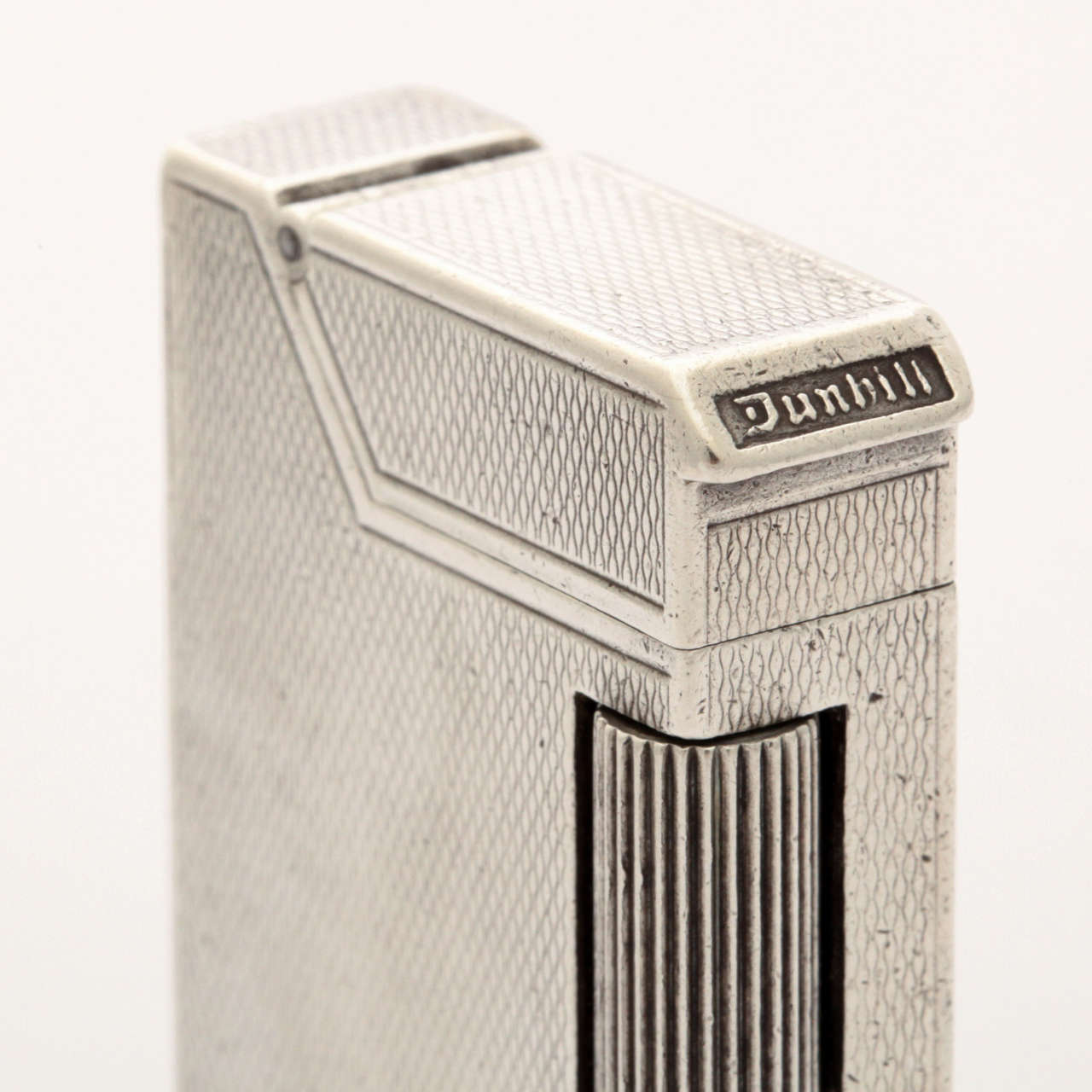 Early 20th Century Boxed Sterling Silver Dunhill Broadboy Pocket Lighter