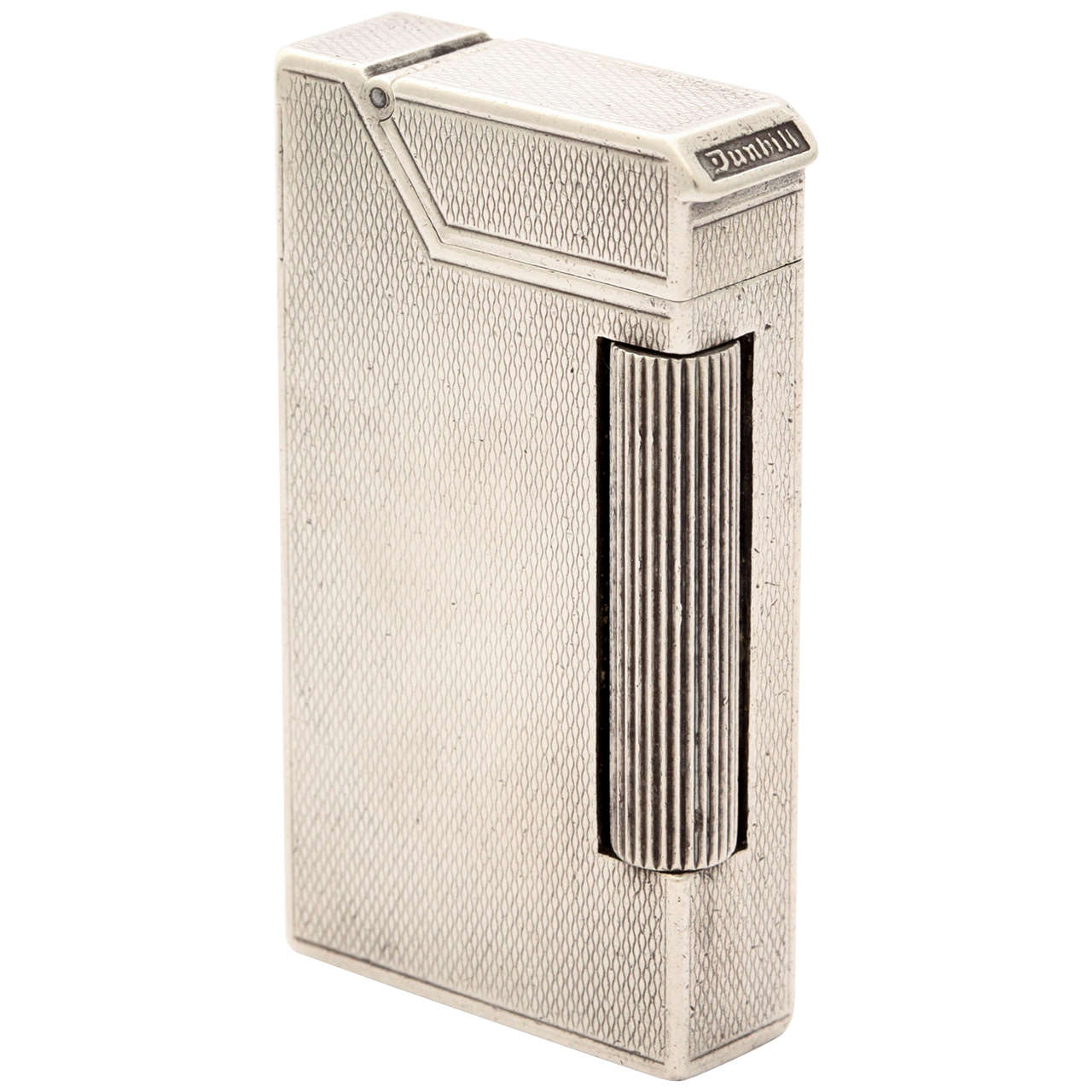 Boxed Sterling Silver Dunhill Broadboy Pocket Lighter