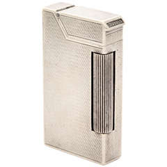 Antique Boxed Sterling Silver Dunhill Broadboy Pocket Lighter
