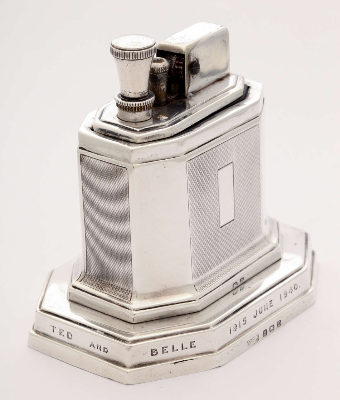 Sterling Silver Ronson Touch Tip Table Lighter at 1stdibs