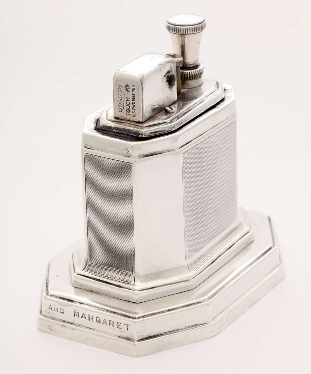Sterling Silver Ronson Touch Tip Table Lighter at 1stdibs
