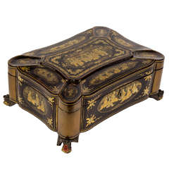 19th Century Chinese Lacquered Export Box