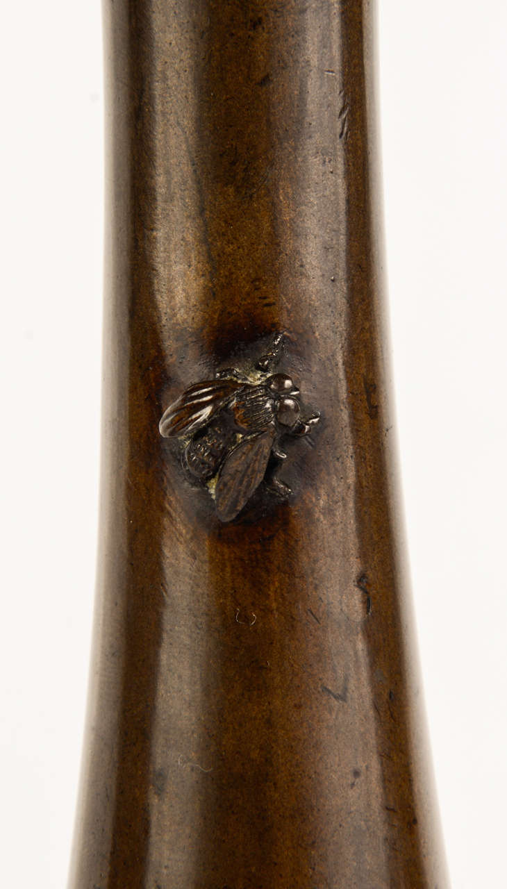 19th Century Japanese Bronze Vase In Good Condition In Paris, FR