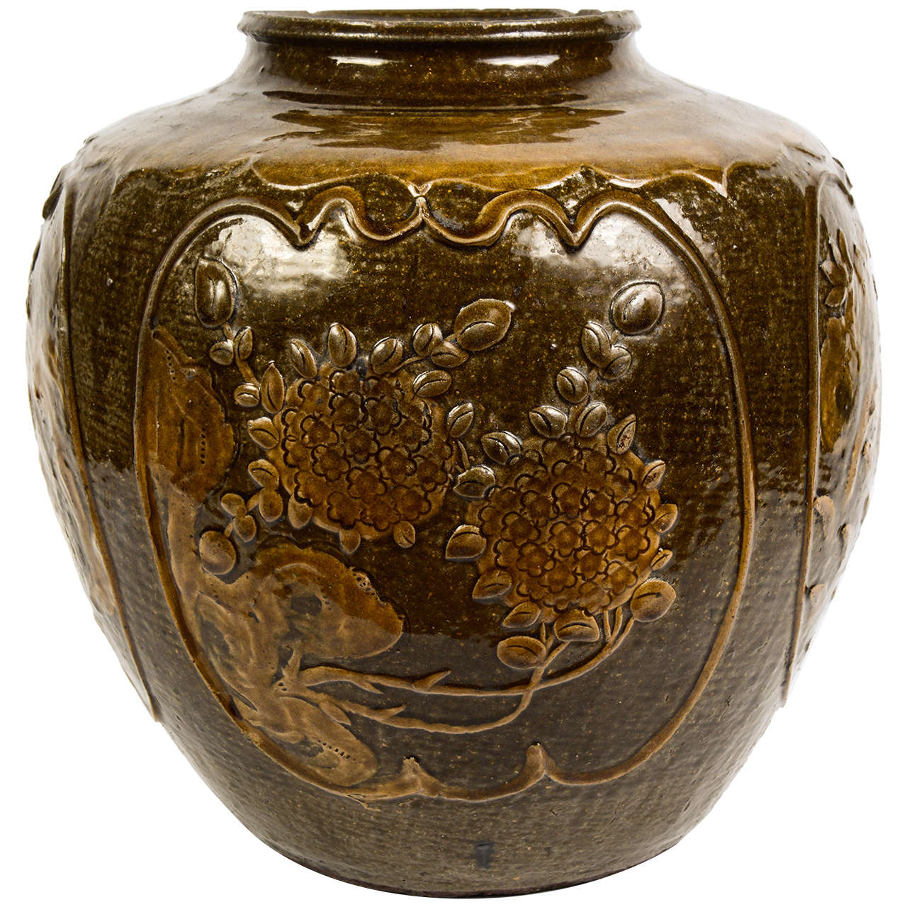 Chinese Ceramic Martaban Jar For Sale