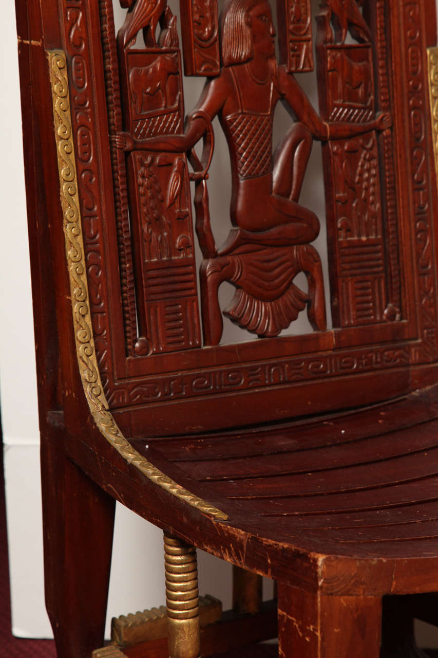 Pair of Egyptian Revival Chairs 1