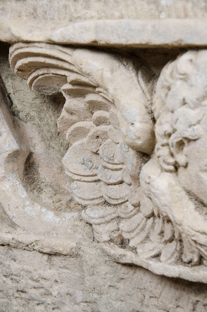 Continental Baroque Stone Carving For Sale at 1stDibs