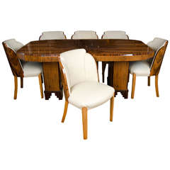 Art Deco Dining Table and Chairs