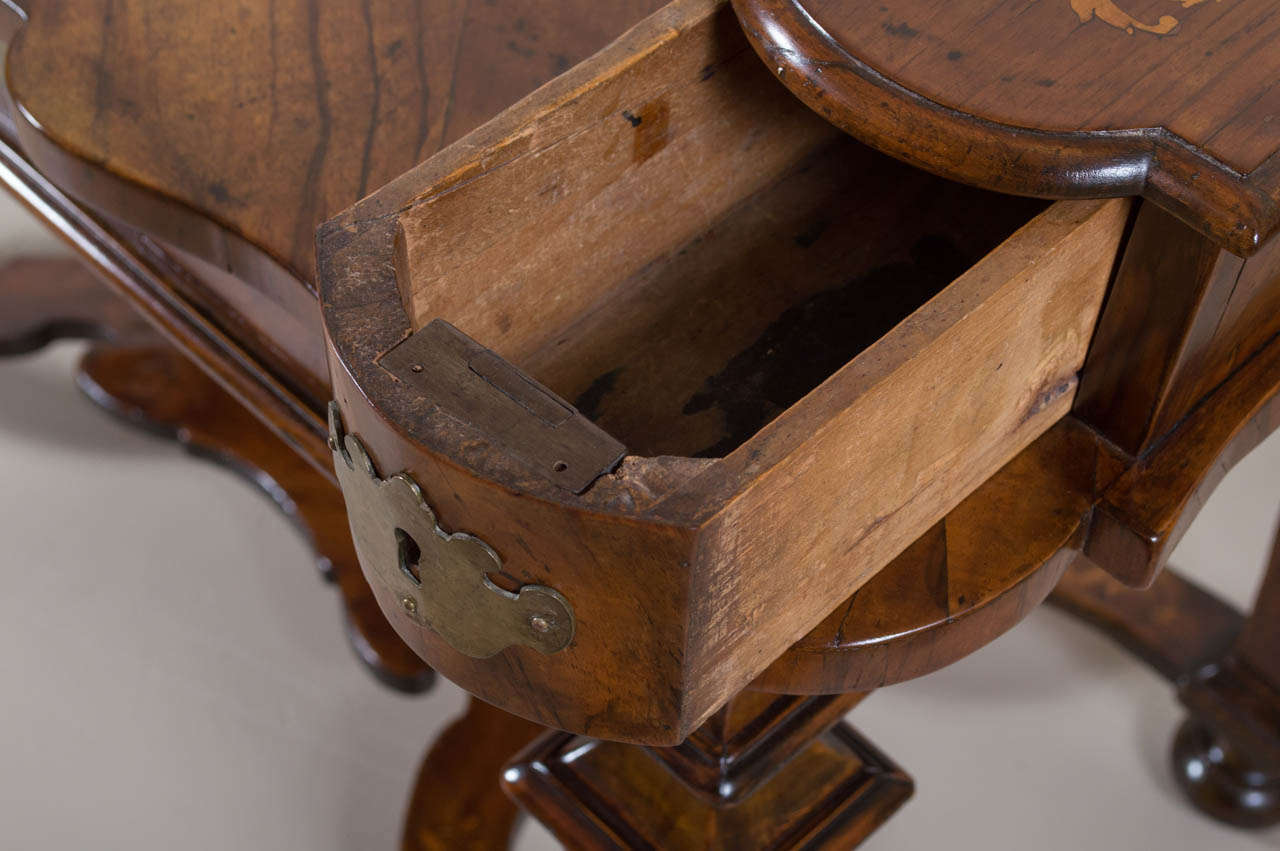 Brass 18th Century Marquetry Italian Desk - STORE CLOSING MAY 31ST For Sale
