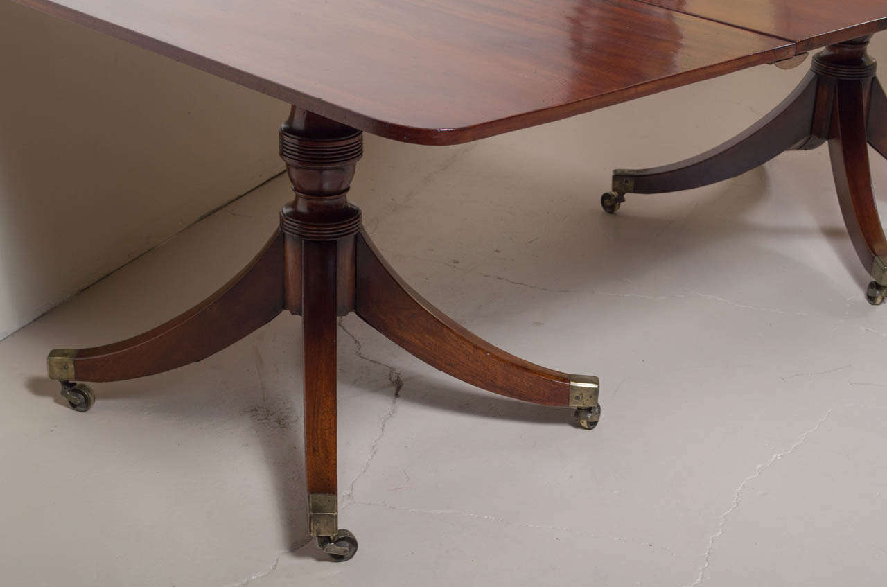 19th Century George III Double Pedestal Dining Table - STORE CLOSING MAY 31ST 1