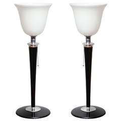 Pair of Art Deco Table Lamps 7