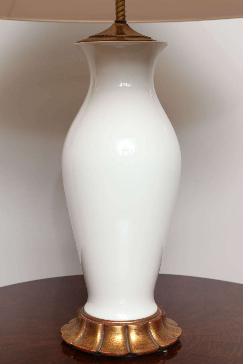 Mid-20th Century Pair of Modernist White Ceramic 