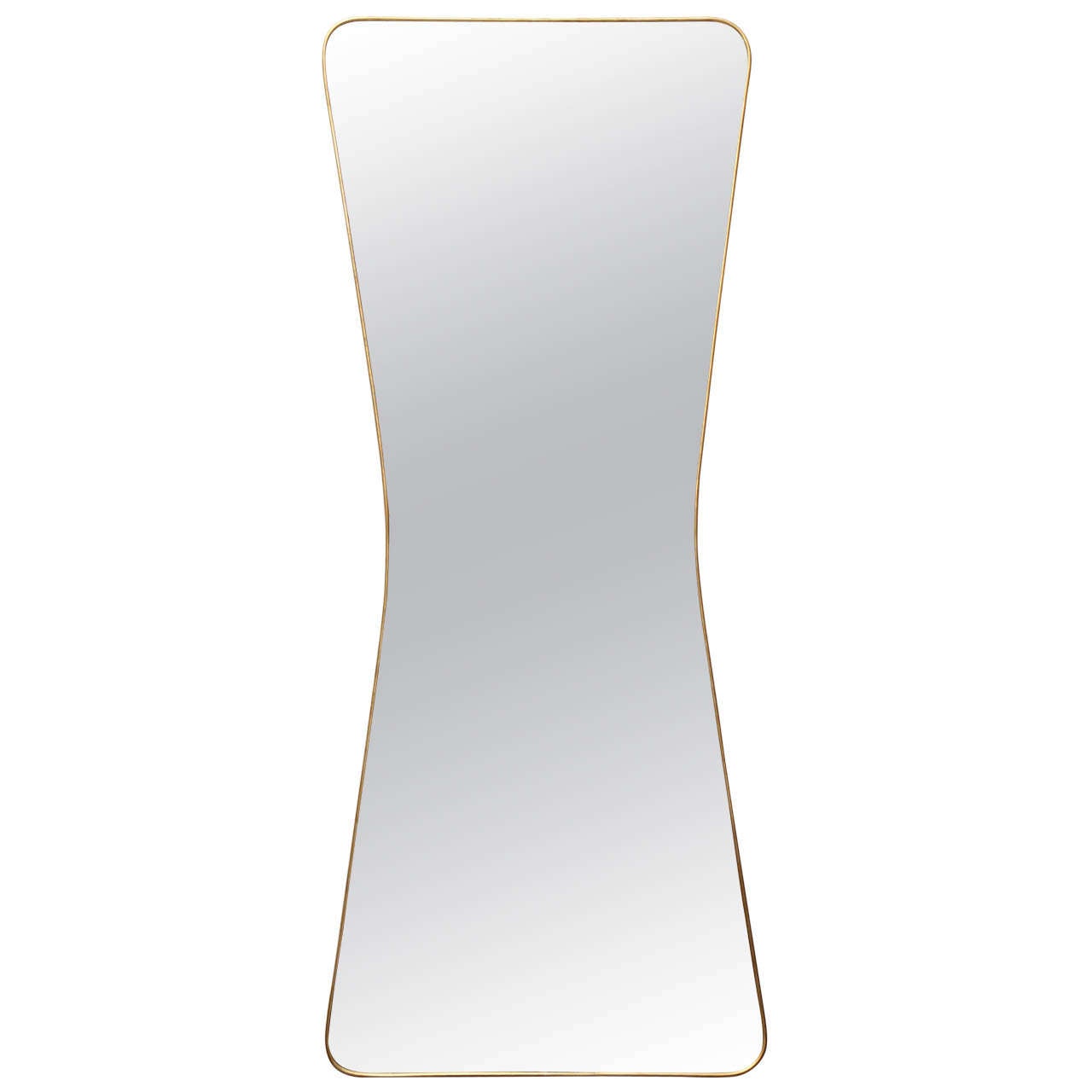Elegant "Silhouette" Modern Mid-Century Wall Mirror