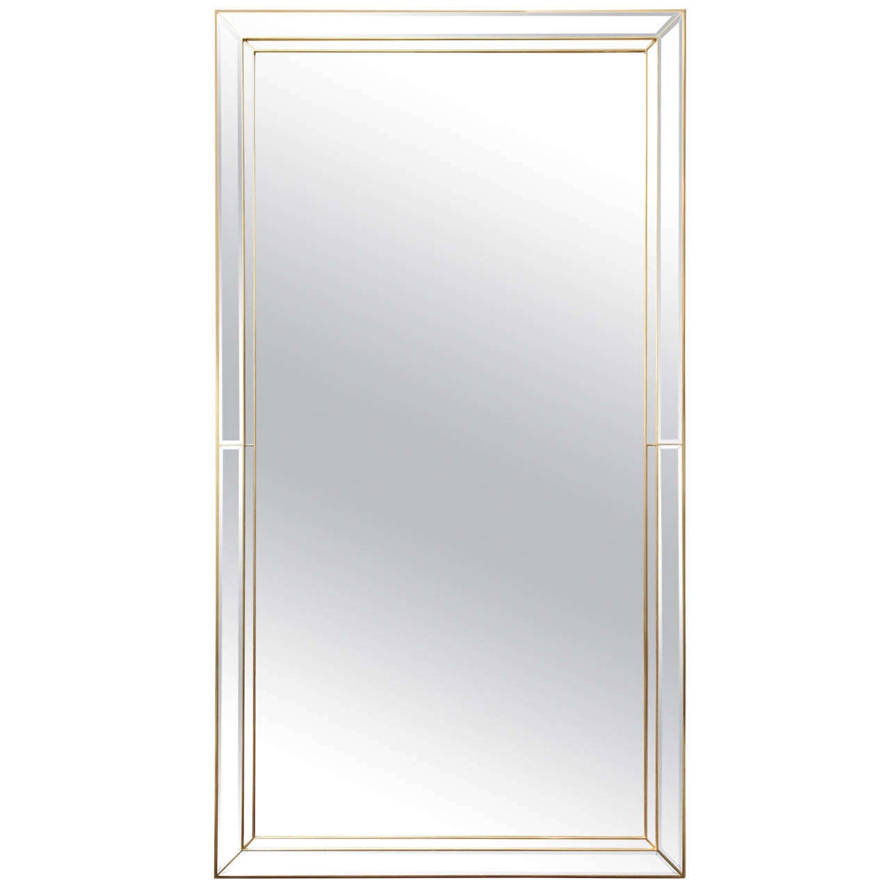 Mid-Century Modern Grand Scale Mirror For Sale