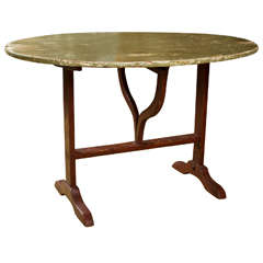 Antique French Wine Tasting Table