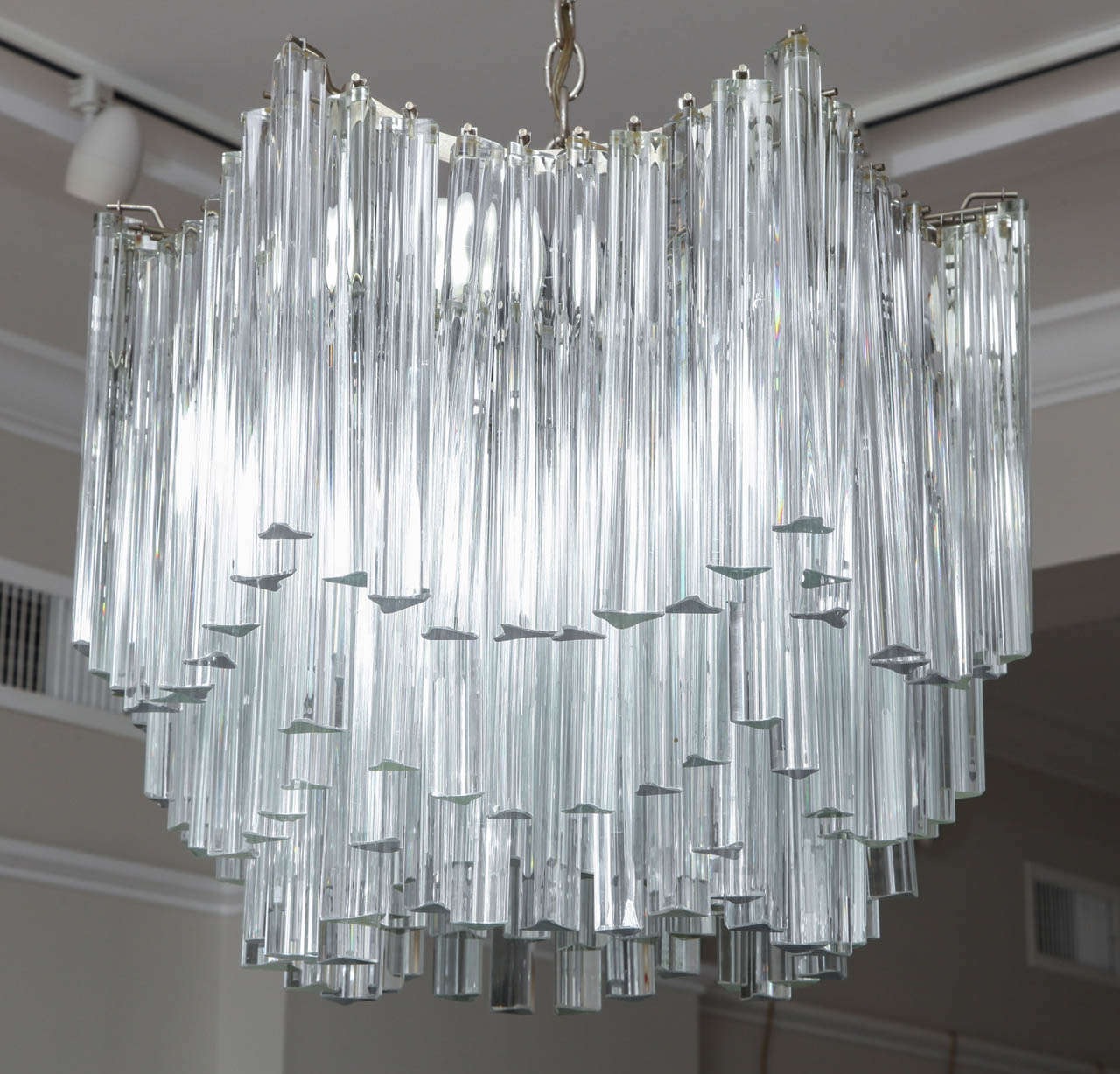 lampadario venini anni '60 70