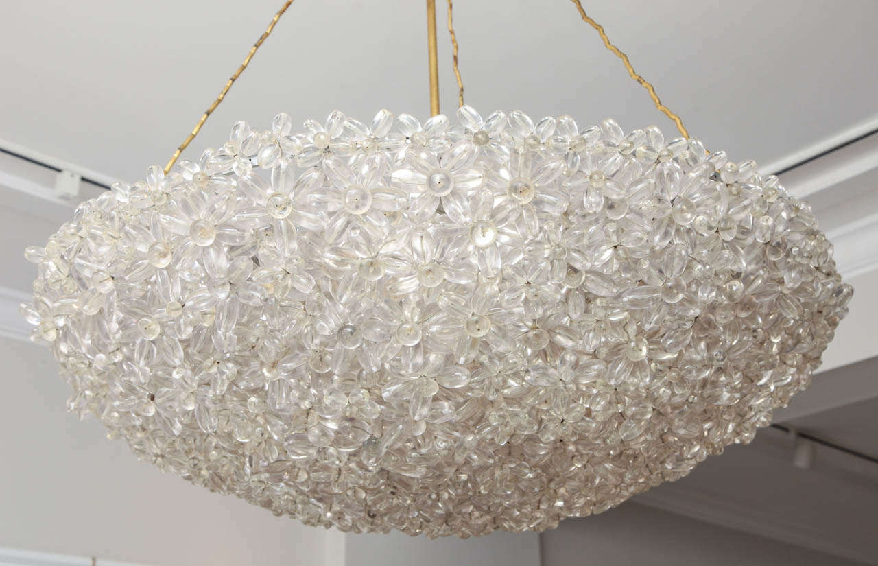 Lucite Daisy Chandelier 2