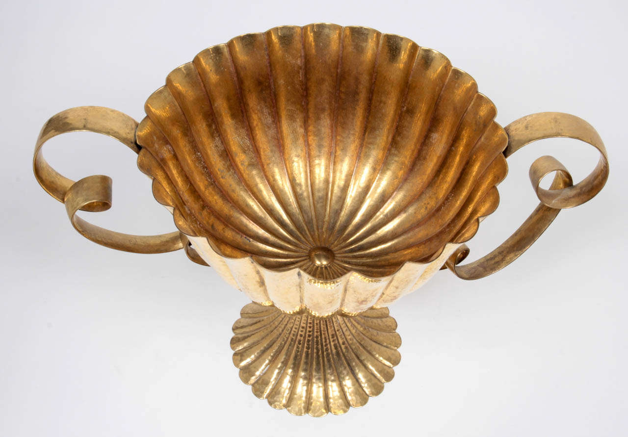 Gilt Josef Hoffmann and Wiener Werkstätte Loop-Handled Coupe, 1924-1925 For Sale