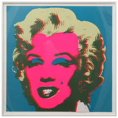 One of A Set of 10 Offset Lithographs "Marilyn" After Warhol