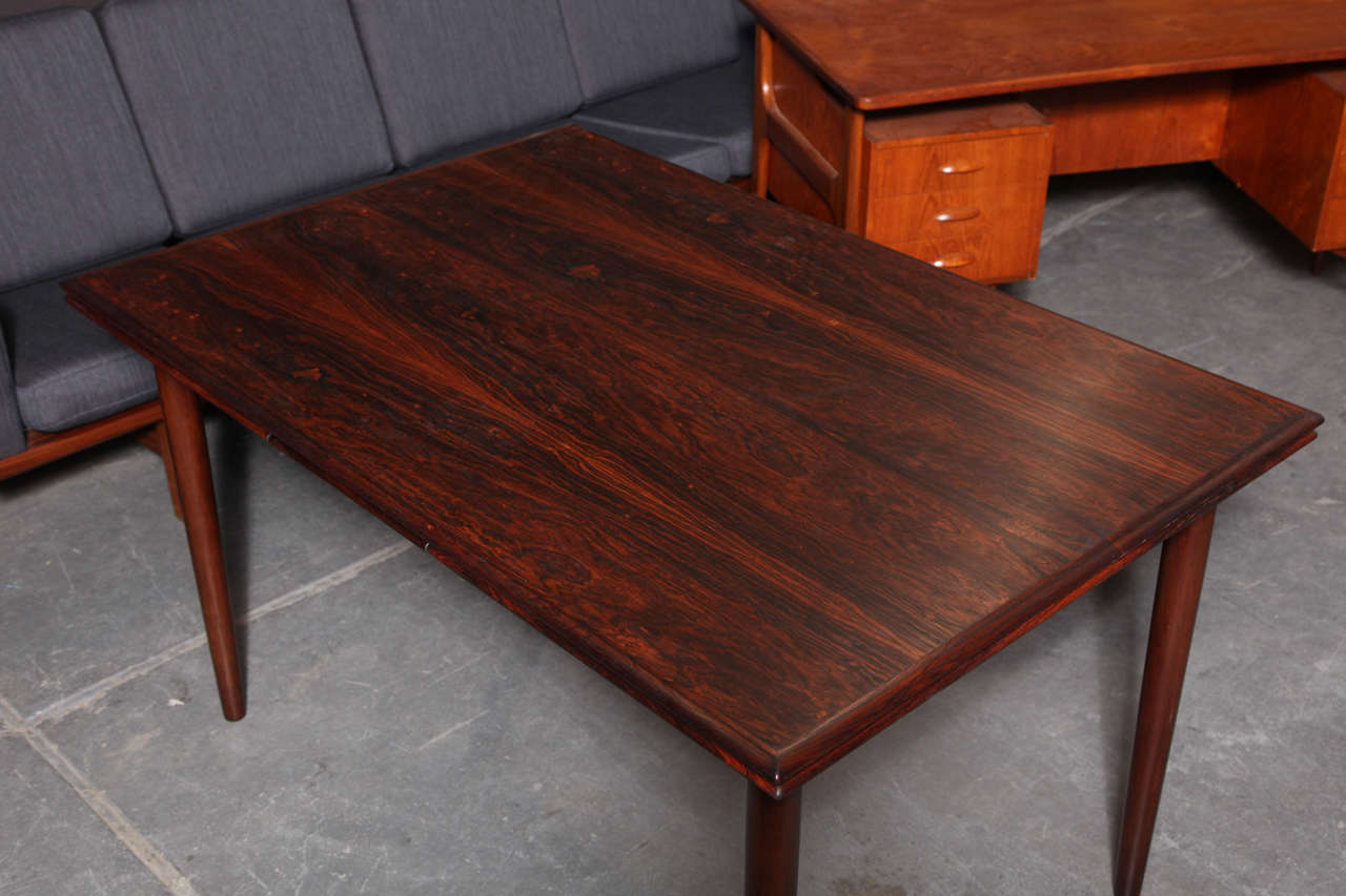 Danish Rosewood Expandable Dining Table from Denmark