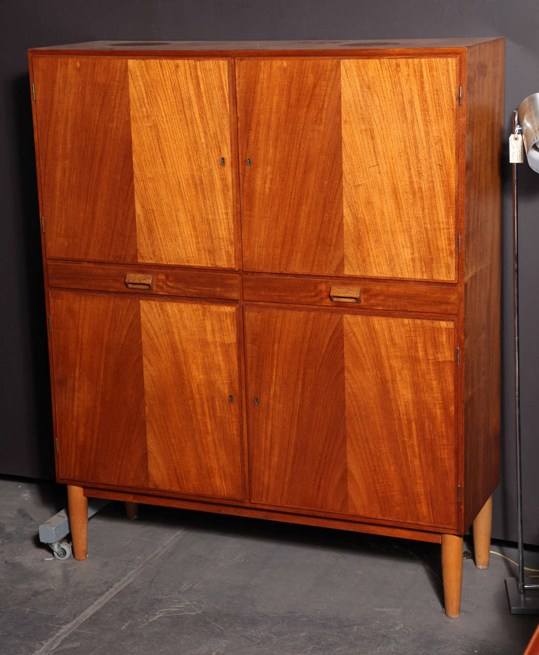Vintage 1950s Danish Cabinet by Borge Mogensen

This Vintage Cabinet can be used for a million different things. Great in the bedroom as clothing storage, in the dining room as a buffet. The kitchen could need a pantry, or with it's shallow depth