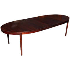 Rosewood Oval Dining Table by Randers