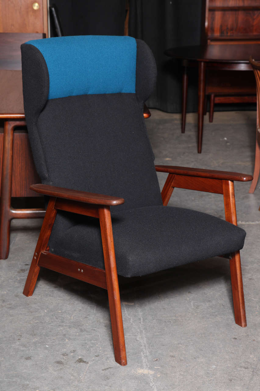 Vintage 1950s Teak Armchair from Denmark

This Vintage Lounge Chair is newly reupholstered and is the perfect chair for ultimate comfort. This would be a perfect accent to a midcentury setting in a living room or bedroom. Ready for pick up,