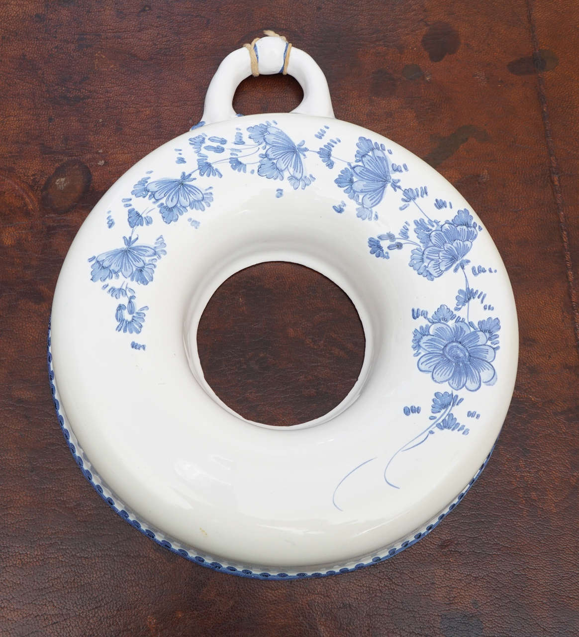 European Blue and White Faience Cooking Utensils For Sale