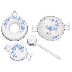 Blue and White Faience Cooking Utensils