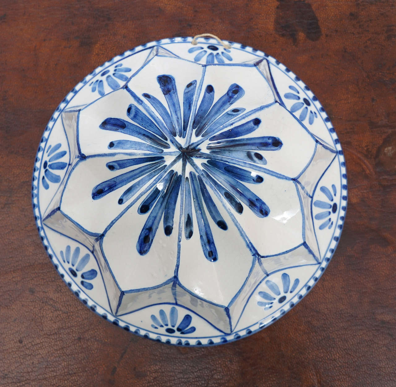 Mid-20th Century Four Blue and White Faience Cooking Molds