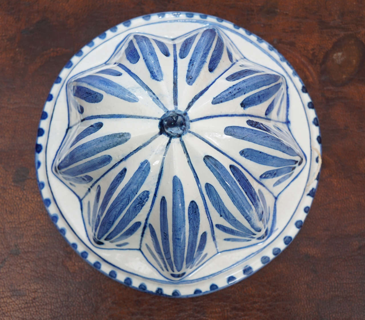 Four Blue and White Faience Cooking Molds 1